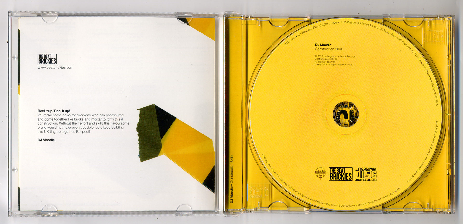 CD package, inside scan.